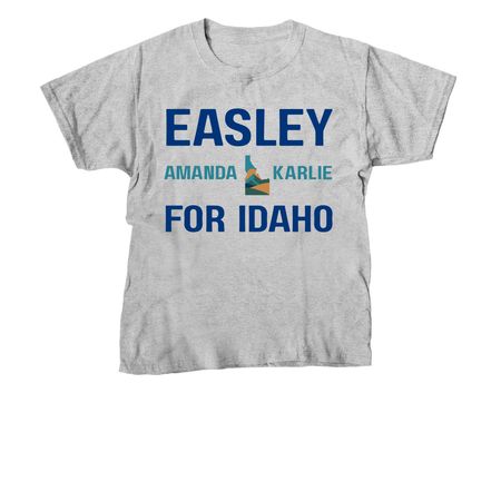 Easley for Idaho Logo Merch&nbsp;, a Sport Grey Youth Unisex Tee