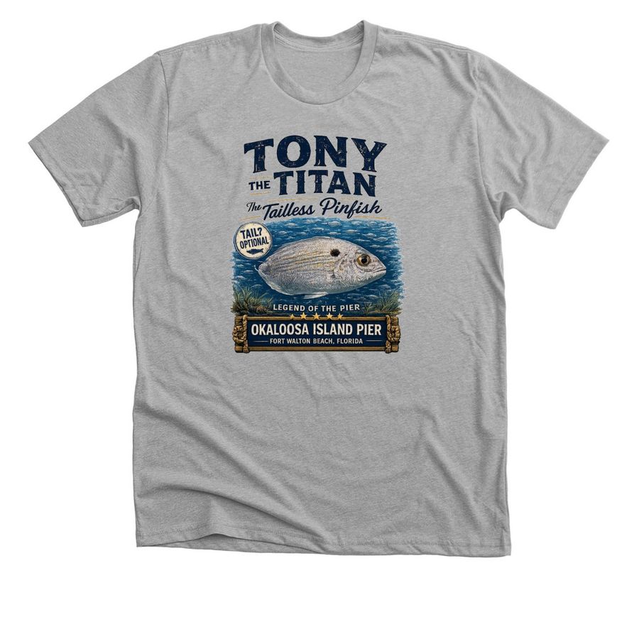 Tony the Titan, a Athletic Heather Premium Unisex Tee