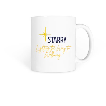 STARRY Ceramic Mug, a White Coffee Mug