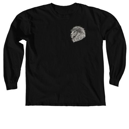 CHESED ? Lion of Judah | Ask Me What It Means, a Black Comfort Colors Long Sleeve Tee