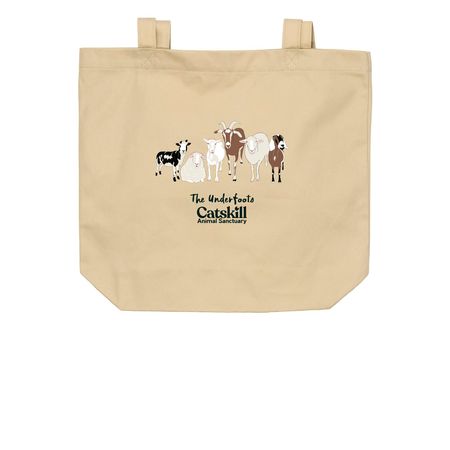 Underfoots Tote Bag, a Oyster Organic Cotton Tote Bag