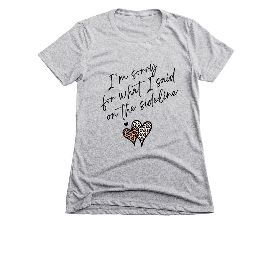 I'm sorry for what I said... - Baseball Shirt, a Dark Heather Grey Women's Slim Fit Tee