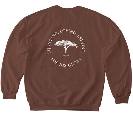 Angaza Design 2, a Cocoa Softstyle Crewneck Sweatshirt