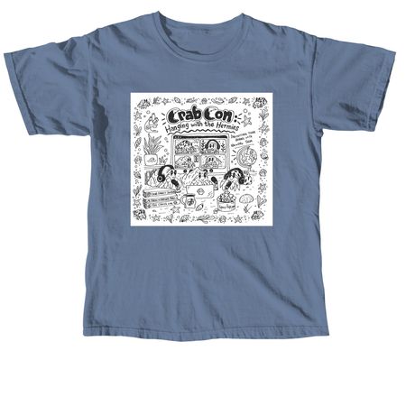 Hangin' with the Hermies, a Blue Jean Comfort Colors Unisex Tee