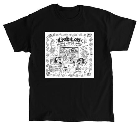 Hangin' with the Hermies, a Black Classic Unisex Tee