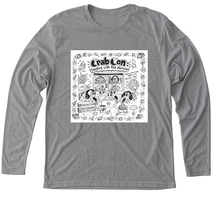 Hangin' with the Hermies, a Premium Heather Triblend Long Sleeve Tee