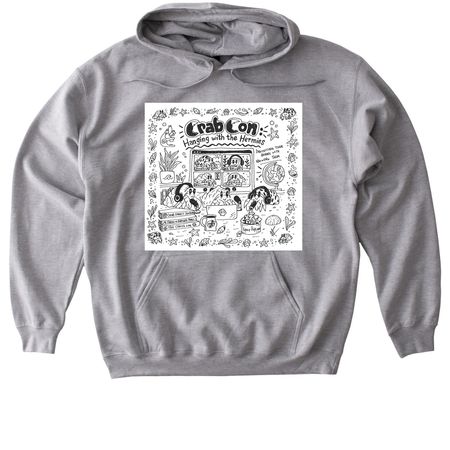 Hangin' with the Hermies, a Sport Grey Gildan Softstyle Pullover Hoodie