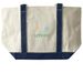 cutest summer bag&nbsp;, a Natural/Navy Large Two-Tone Canvas Tote Bag