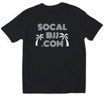 SoCal BJJ&nbsp;, a Black Softstyle Cotton Tee (back-view)