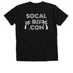 SoCal BJJ&nbsp;, a Solid Black Blend Premium V-Neck Tee (back-view)