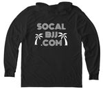 SoCal BJJ&nbsp;, a Space Black Allmade Eco Triblend Hoodie Tee (back-view)