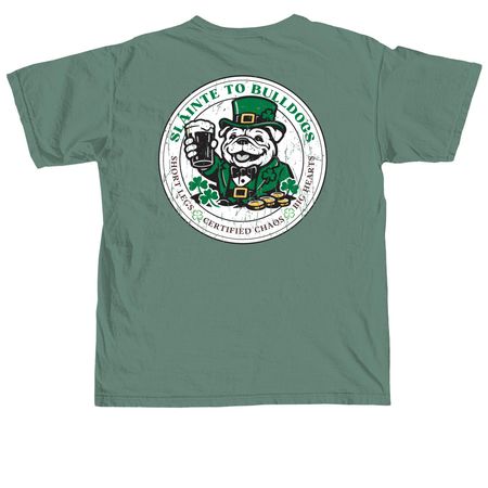 Sl?inte to Bulldogs!, a Light Green Comfort Colors Unisex Tee