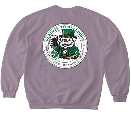 Sl?inte to Bulldogs!, a Paragon Softstyle Crewneck Sweatshirt