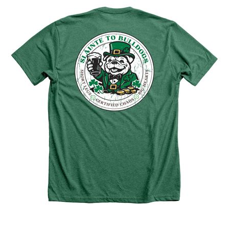 Sl?inte to Bulldogs!, a Heather Grass Green Premium Unisex Tee