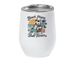 Beach Wine Tumbler, a White Insulated Wine Cup