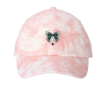 Whimsy Butterfly Hats, a Light Pink Printed Tie Dye Baseball Hat