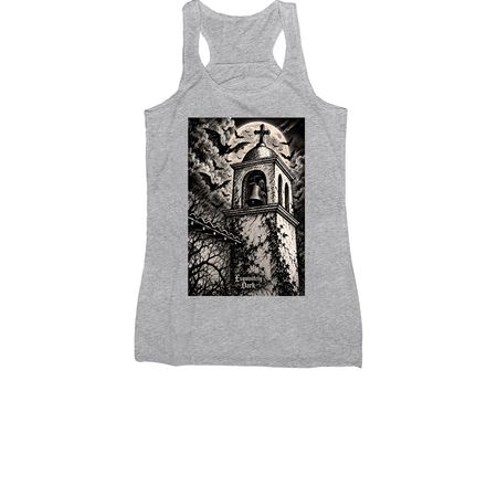 Bats in the belfry, a Athletic Heather Women's Racerback