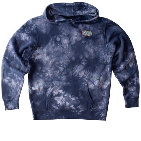 Abalone Shell, a Navy Youth Tie Dye Pullover Hoodie