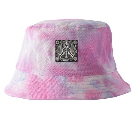 Bucket hats godbody energy., a Cotton Candy Printed Tie Dye Bucket Hat