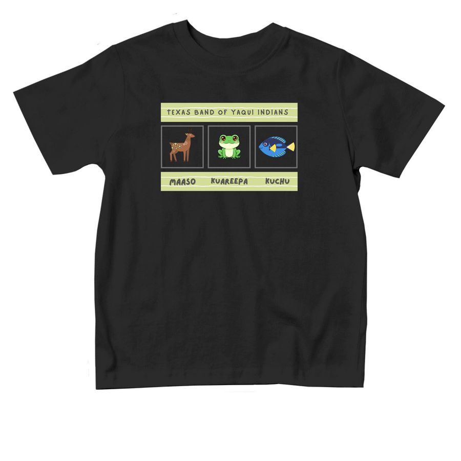 Yaqui Toddlers! 2T to 6T, a Black Toddler Tee