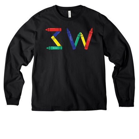 3W Merch, a Black Unisex Heavyweight Long Sleeve Tee
