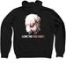 I love the Pekends! (Pocket Print), a Black Zip Up Hoodie (back-view)