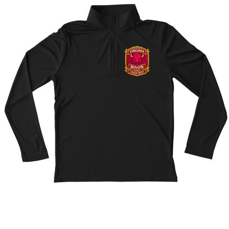 Bison Prepare for Peace, a Black Youth Performance Quarter Zip Pullover