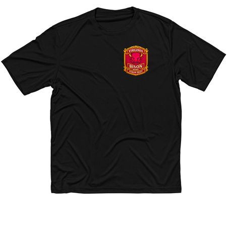 Bison Prepare for Peace, a Black Classic Performance Tee
