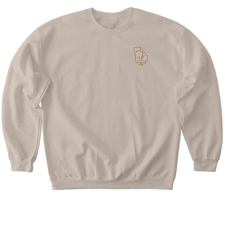 MAGA BARREL, a Sand Softstyle Crewneck Sweatshirt