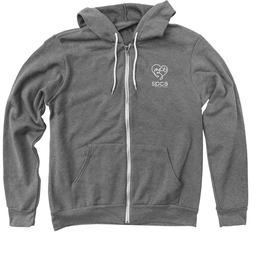 Fostering for a better future, a Deep Heather Zip Up Hoodie
