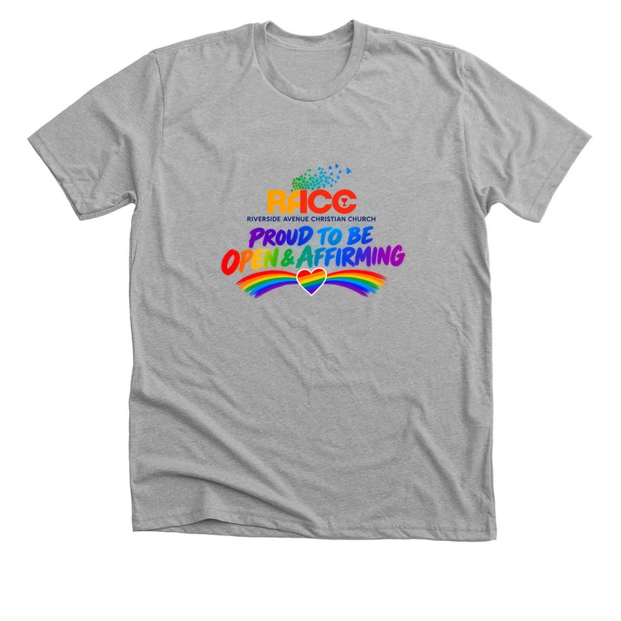RACC Jax Pride Parade Shirts, a Athletic Heather Premium Unisex Tee