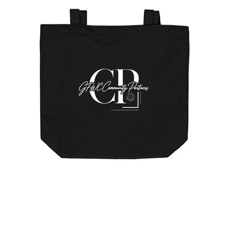 GFWC Community Partners | Official Totes, a Black Organic Cotton Tote Bag