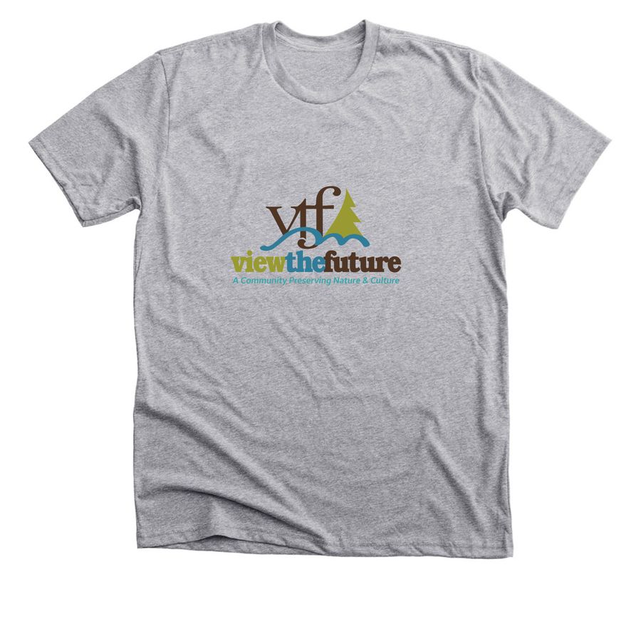 View the Future, a Athletic Heather Premium Unisex Tee