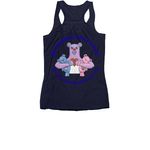 Summer love tanks, a Navy Women's Racerback (back-view)