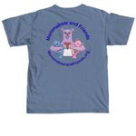 Summer love tanks, a Blue Jean Comfort Colors Unisex Tee (back-view)
