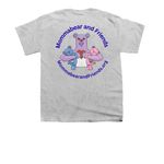 Summer love tanks, a Sport Grey Youth Unisex Tee (back-view)