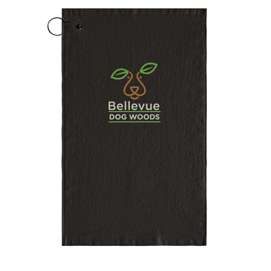 Dog Woods Towels, a Black Golf Towel