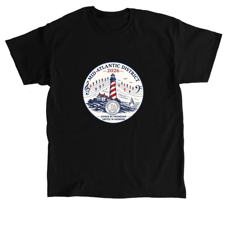 Mid Atlantic District BHS, a Black Classic Unisex Tee