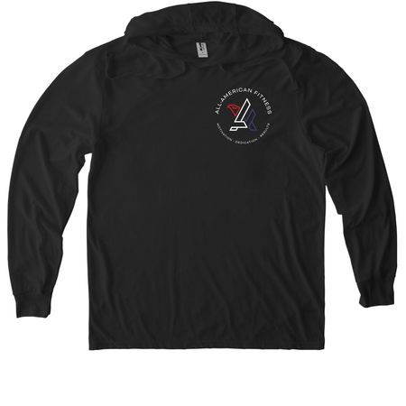 All-American Eagle&nbsp;, a Space Black Allmade Eco Triblend Hoodie Tee