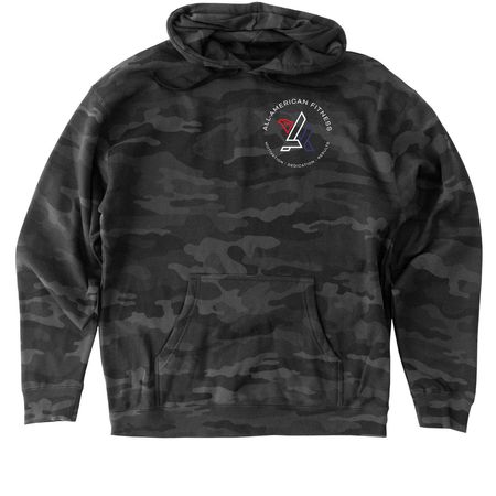All-American Eagle&nbsp;, a Black Camo Heavyweight Camo Pullover Hoodie