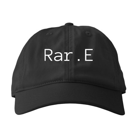 Rar.E, a Black Printed Eco Baseball Cap