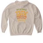 I Grow Weed, a Sand Gildan Softstyle Pullover Hoodie (back-view)