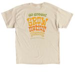 I Grow Weed, a Sand Classic Unisex Tee (back-view)