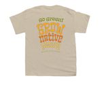 I Grow Weed, a Sand Youth Unisex Tee (back-view)