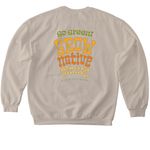 I Grow Weed, a Sand Softstyle Crewneck Sweatshirt (back-view)