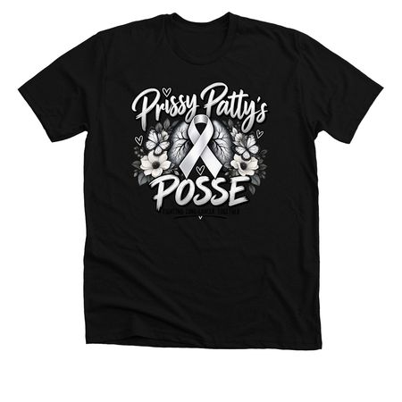 Prissy Patty Posse, a Solid Black Blend Premium Unisex Tee