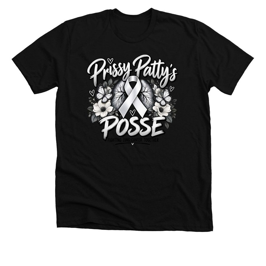 Prissy Patty Posse, a Solid Black Blend Premium Unisex Tee