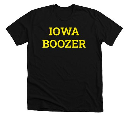Boozer Men's, a Solid Black Blend Premium Unisex Tee