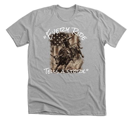 Bull riding T-shirts, a Athletic Heather Premium Unisex Tee