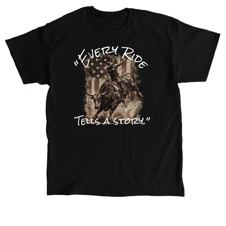 Bull riding T-shirts, a Black Classic Unisex Tee